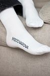 Шкарпетки базові білі з лого MBocharova NOS01/1 № 1