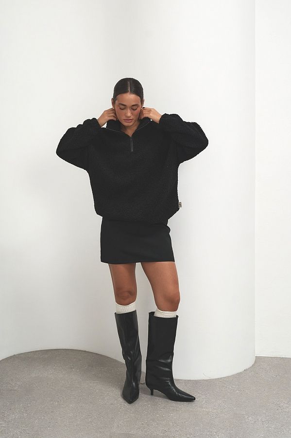 Світшот теді із замком чорний  TKOFG/04 #RU# Свитшоты TKOFG/04 № 2