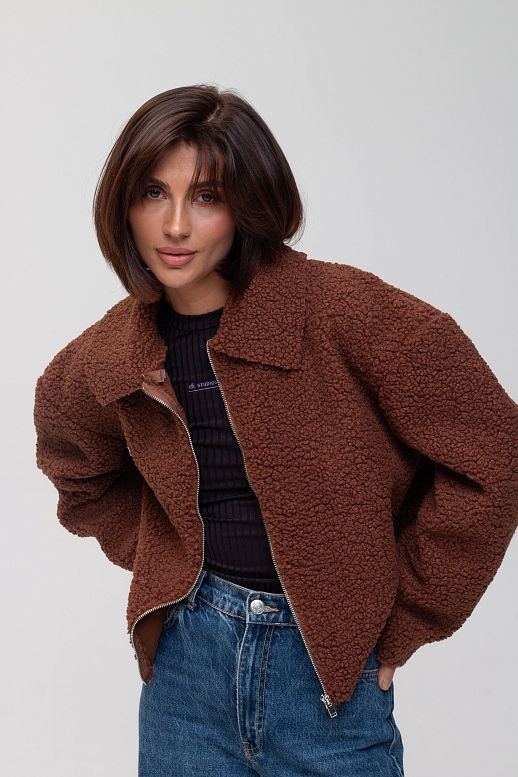 Куртка хутряна коричнева