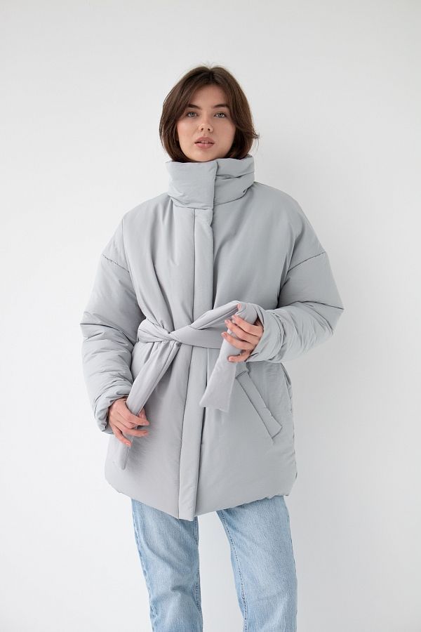 Куртка зимняя женская серая