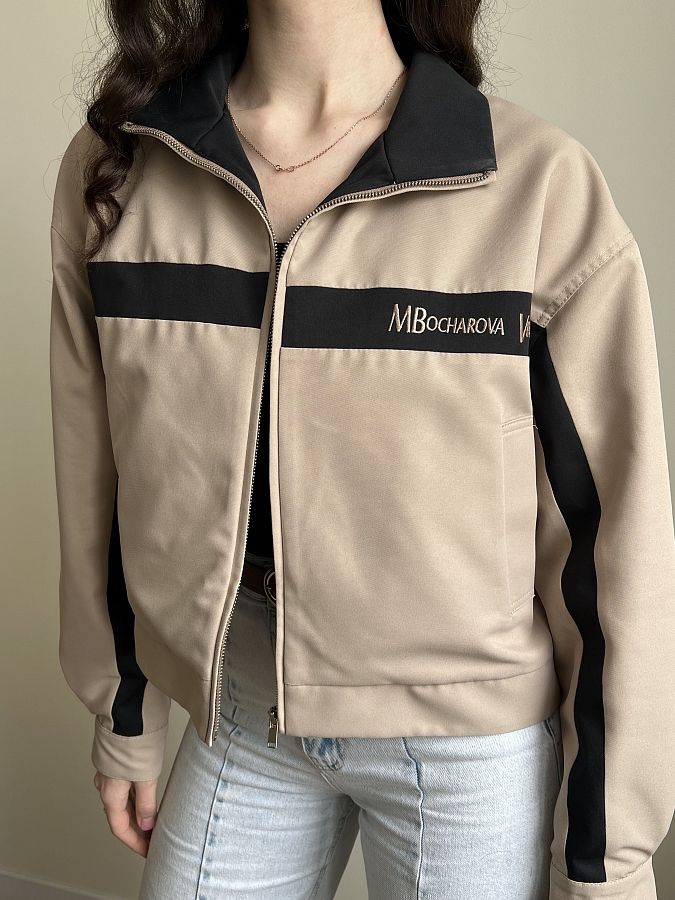 Куртка-бомбер vintage бежева BVINTAGE/01 #RU# Куртка-бомбер vintage бежевая BVINTAGE/01 № 5