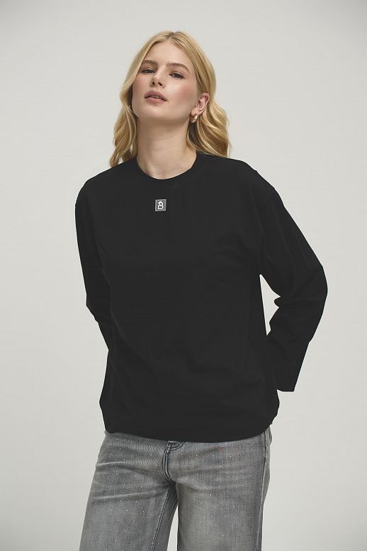 Лонгслів oversize MBocharova чорний