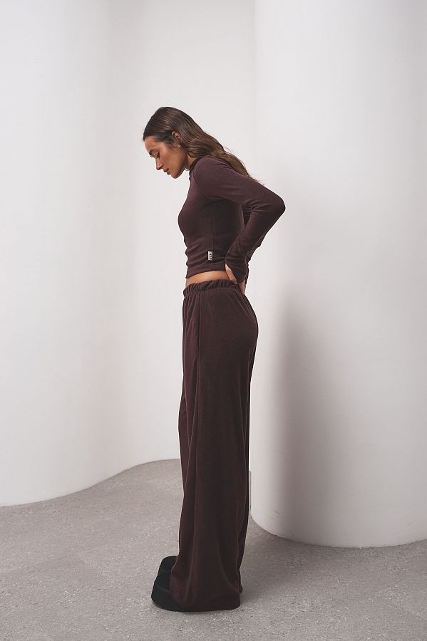 Костюм приталений із замком утеплений коричневий KOSPRZ01 #RU# Костюм приталенный с замком утепленный коричневый KOSPRZ01 № 4