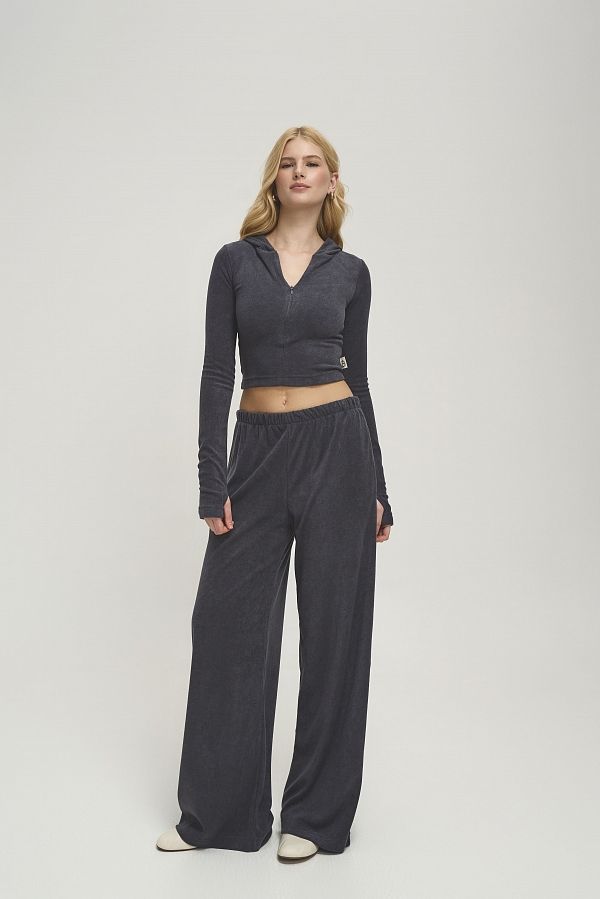 Костюм приталений із замком графітовий KOSPR/8 #RU# Костюм приталенный с замком графитовый KOSPR/8 № 1