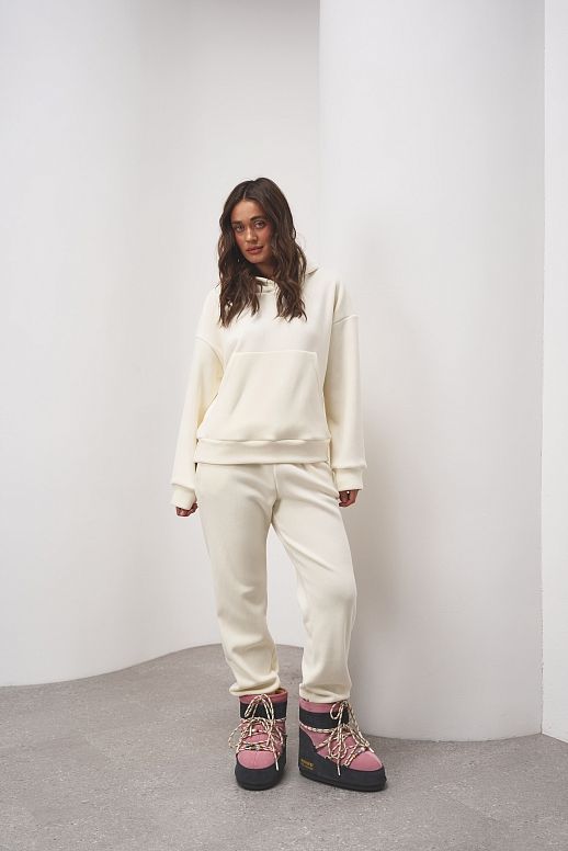 Костюм флісовий молочний