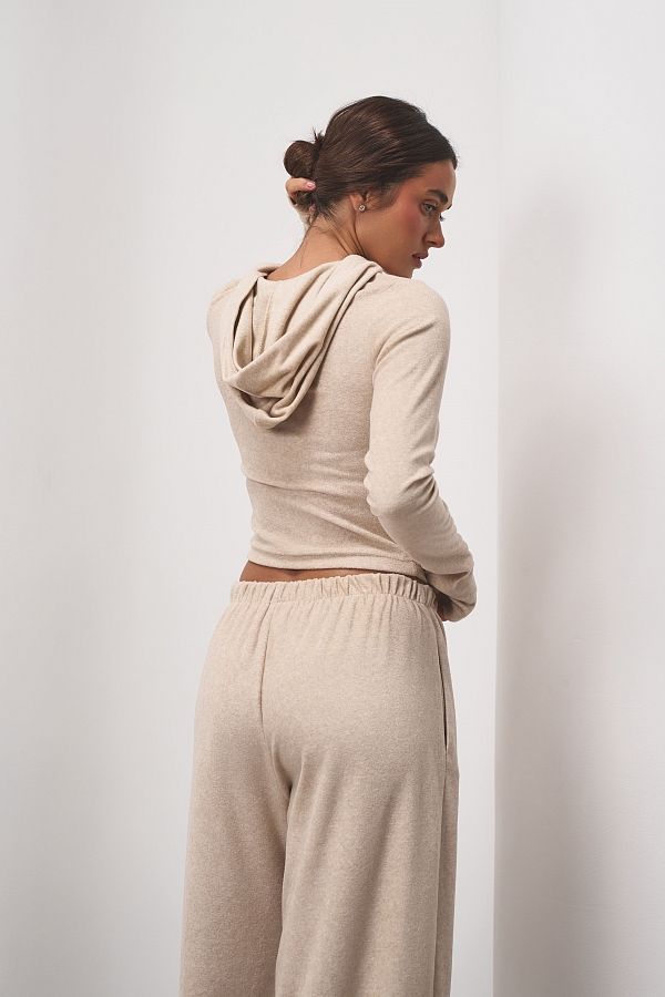 Костюм приталений із замком утеплений світло-бежевий KOSPR02 #RU# Костюм приталенный с замком утепленный светло-бежевый KOSPR02 № 5