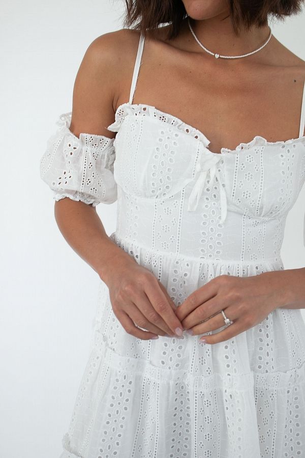 Сукня з прошви біла TR05