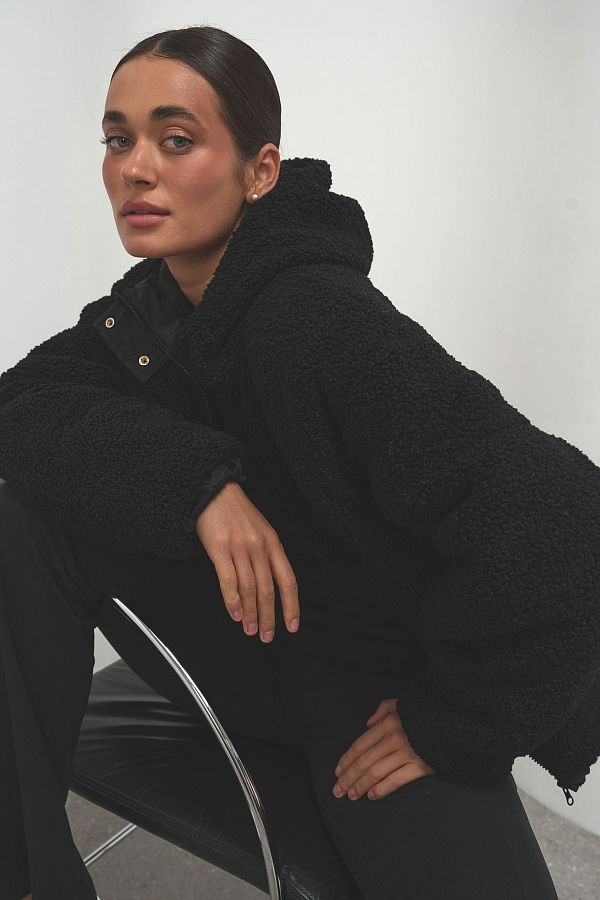 Куртка тедді чорна 24/2 240902/4 #RU# Куртка тедди черная 24/2  240902/4 № 1