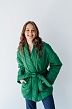 Куртка стеганая кимоно зеленая К0122