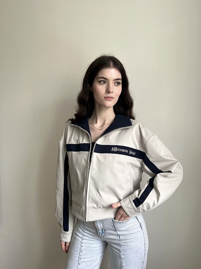 Куртка-бомбер vintage світло-сіра BVINTAGE/02 #RU# Куртка-бомбер vintage светло-серая BVINTAGE/02 № 1