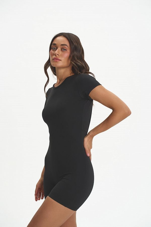 Комбінезон SPORT з відкритою спиною чорний JUMPSUIT/02 #RU# Комбинезон SPORT с открытой спиной черный JUMPSUIT/02 № 5