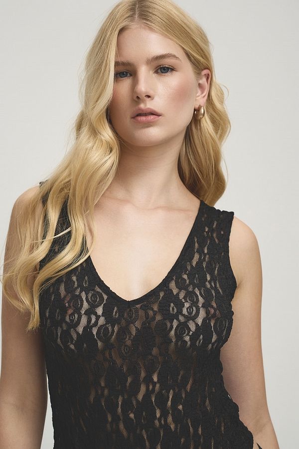 Боді мереживне чорне  #RU# Боди кружевное черное  № 2