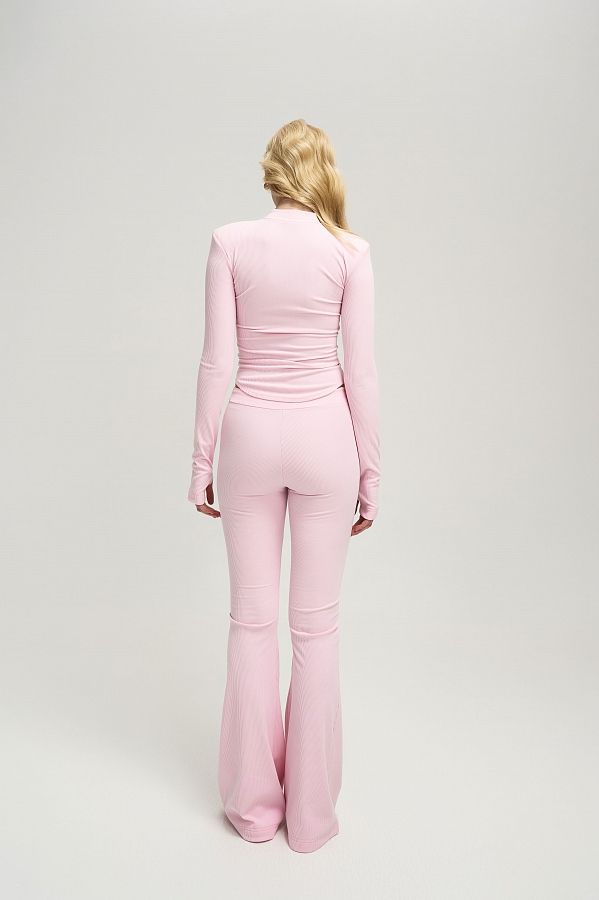 Костюм з топом на гачках та штанами палаццо рожевий КТР/01 #RU# Костюм с топом на крючках и брюками палаццо розовый КТР/01 № 6