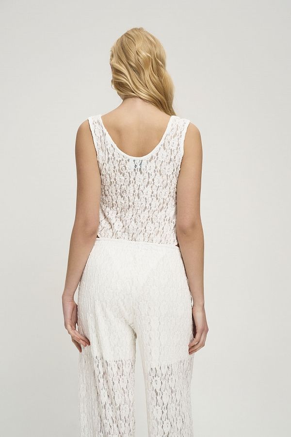 Штани мереживні палацо молочні SHT/MER/03 #RU# Брюки кружевные палацо молочные SHT/MER/03 № 4