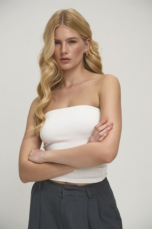 Топ-бандо білий