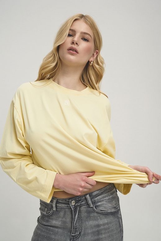 Лонгслів oversize MBocharova лимонний - №2