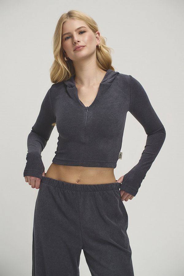 Костюм приталений із замком графітовий KOSPR/8 #RU# Костюм приталенный с замком графитовый KOSPR/8 № 2