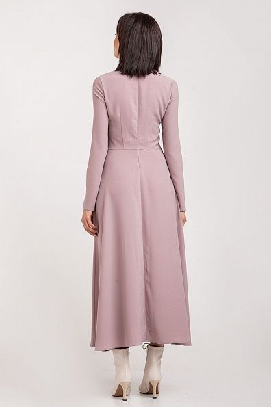 Базовое нюдовое платье  D 3719