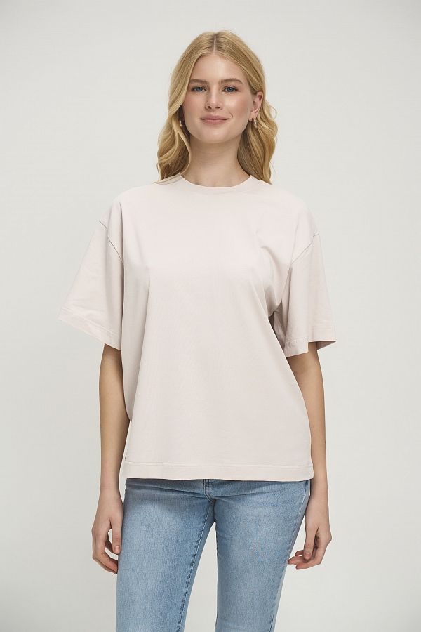 Футболка зі стразами MBocharova бежева FB202411/5 #RU# Футболка со стразами MBocharova бежевая FB202411/5 № 5