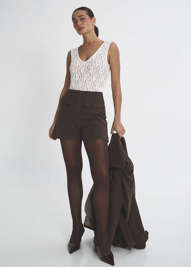 Шорти класичні коричневі SHBR/1 #RU# Шорты классические коричневые SHBR/1 № 1