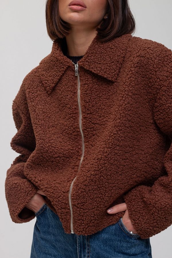 Куртка хутряна коричнева SHB03