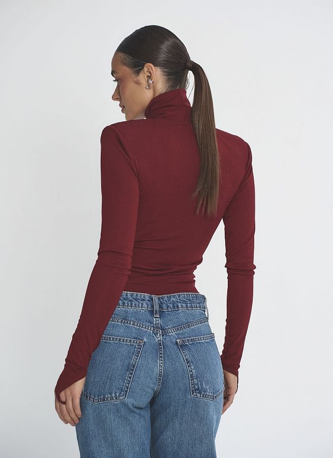 Гольф класичний з підплічниками бордовий GOLFPL/03 #RU# Классический гольф с подплечниками бордовый GOLFPL/03 № 5