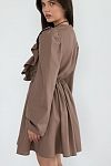 Сукня льон з воланами коричневий VL3032/2 № 6