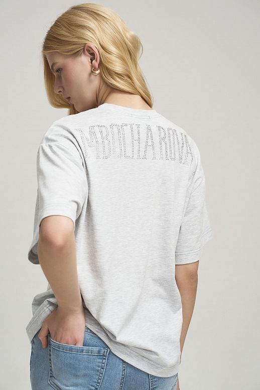 Футболка зі стразами MBocharova сіра