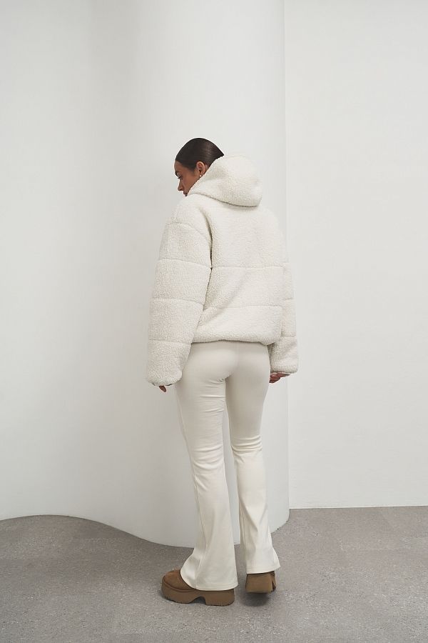 Куртка тедді молочна  240902/1 #RU# Куртка двухсторонняя тедди молочная  240902/1 № 4