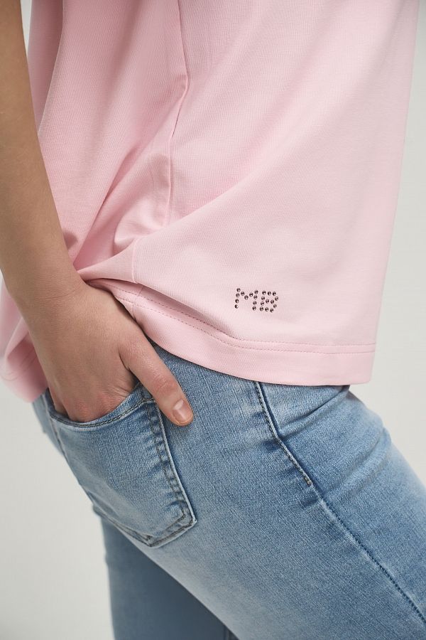 Футболка зі стразами MBocharova рожева FB202411/4 #RU# Футболка со стразами MBocharova розовая FB202411/4 № 5