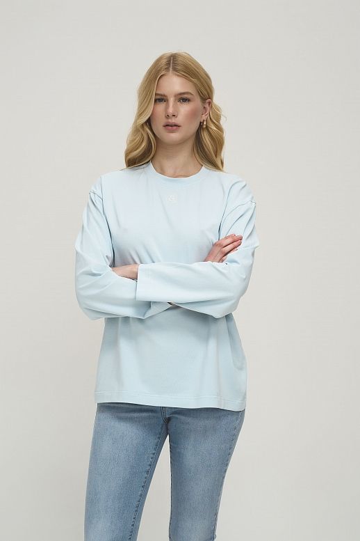 Лонгслів oversize MBocharova блакитний - №2