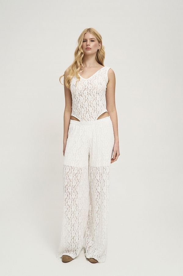 Штани мереживні палацо молочні SHT/MER/03 #RU# Брюки кружевные палацо молочные SHT/MER/03 № 1