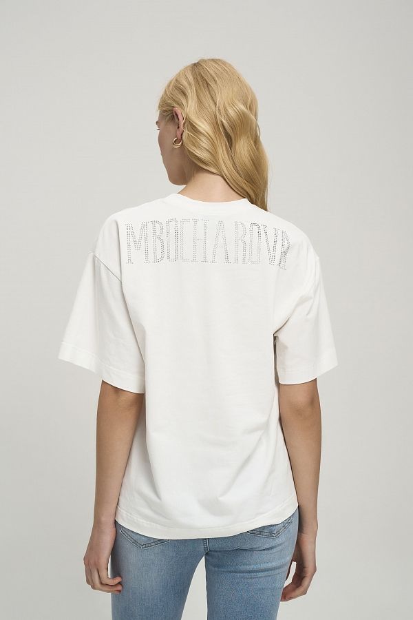 Футболка зі стразами MBocharova біла FB202411/1 #RU# Футболка со стразами MBocharova белая FB202411/1 № 4