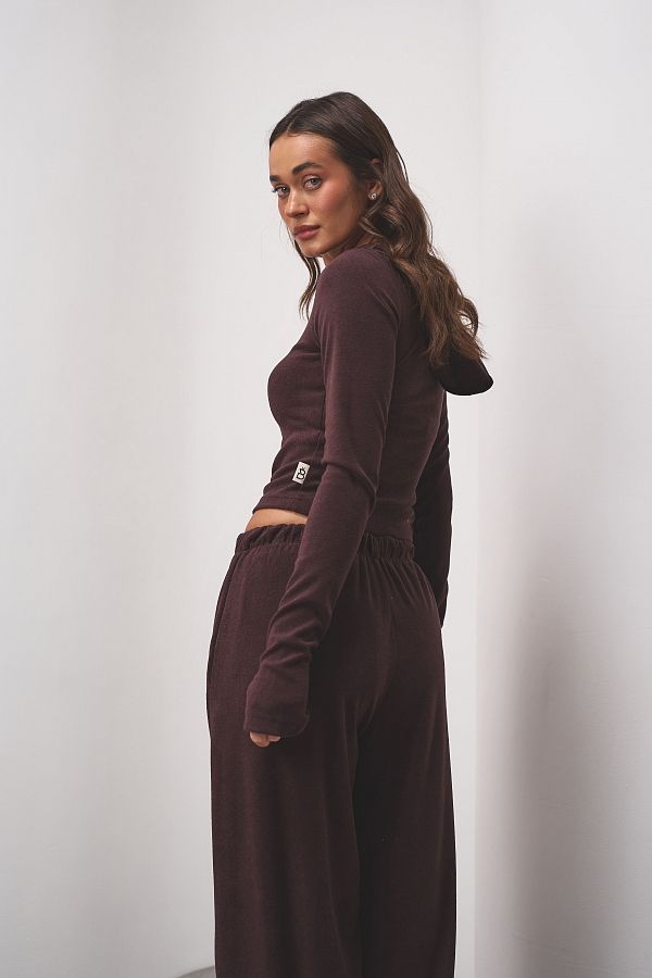 Костюм приталений із замком утеплений коричневий KOSPRZ01 #RU# Костюм приталенный с замком утепленный коричневый KOSPRZ01 № 2