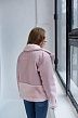 Jacket розовая пальтовая ткань + розовый эко мех 