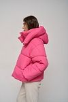 Куртка укороченная на замке розовая KR01103 № 3