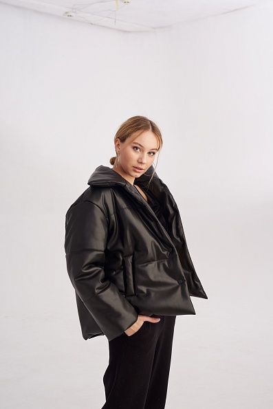 Куртка зимова чорна К1120