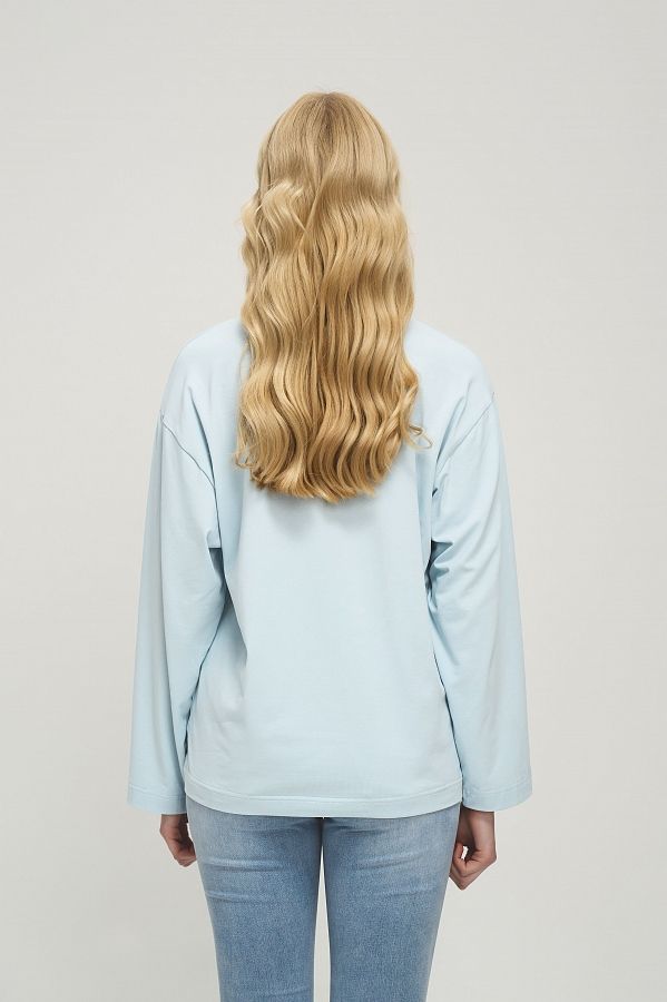 Лонгслів oversize MBocharova блакитний DK0215/7 #RU# Лонгслив oversize MBocharova голубой DK0215/7 № 4