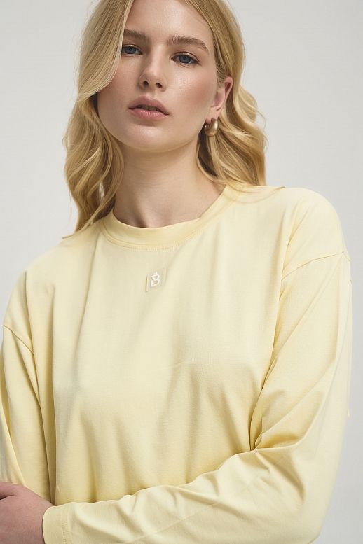 Лонгслів oversize MBocharova лимонний