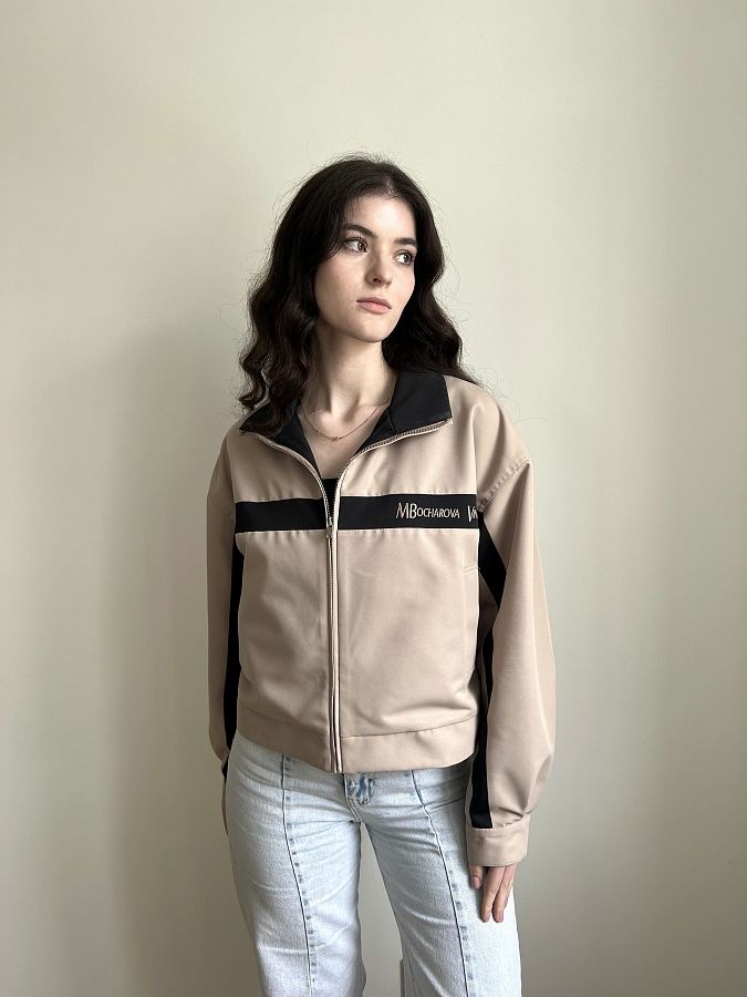 Куртка-бомбер vintage бежева BVINTAGE/01 #RU# Куртка-бомбер vintage бежевая BVINTAGE/01 № 3