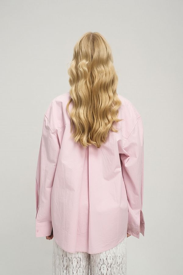 Сорочка класична вільного крою рожева SH-CLASSIC/03 #RU# Рубашка классическая свободного кроя розовая SH-CLASSIC/03 № 4